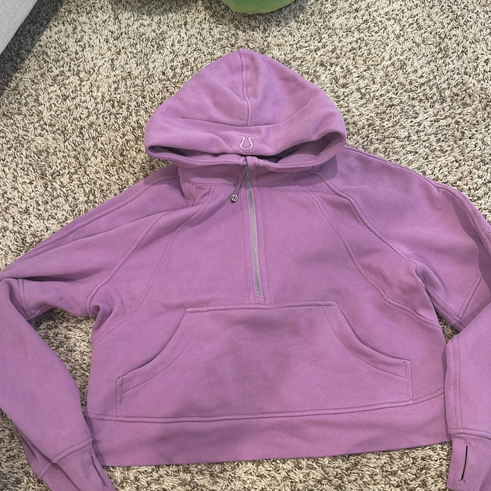 Lululemon Oversized half zip scuba WISTERIA PURPLE